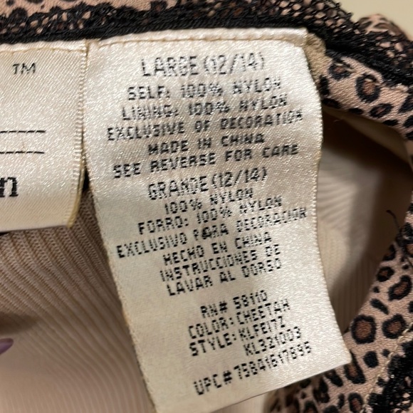 Vintage Leopard Print Top. Size Large 12/14 - Picture 4 of 4